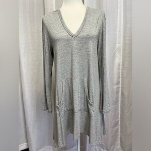 Soft Surroundings Jersey Knit Tunic Dress with Pockets | size Medium